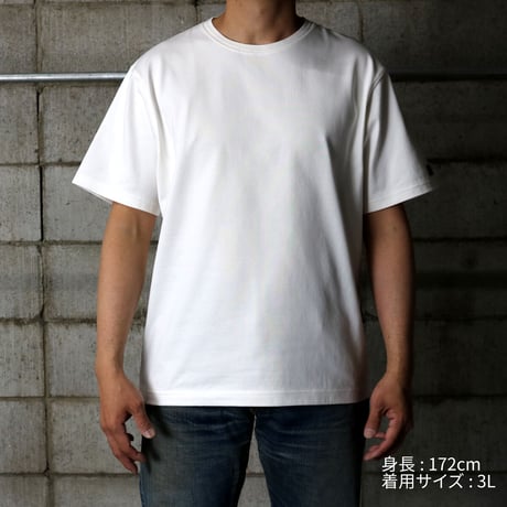 HOFI-021 オーガニック超長綿 タック襟Ｔシャツ：ブラック