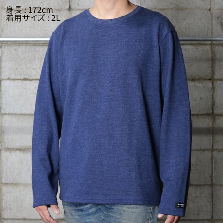 HOFI-016 リネンウールモンスターオンス 長袖Ｔシャツ：ダークネイビー
