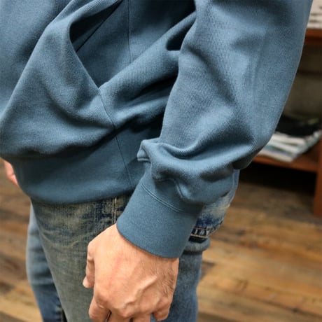 HOFI-035 [HOODIE] reboot vintage code.02：ティールブルー