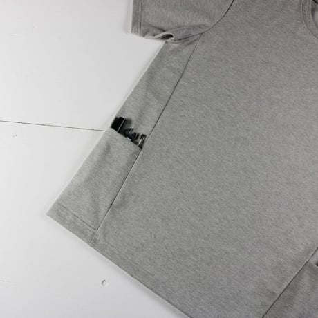 HOFI-024 ペルー超長綿 サイドポケットＴシャツ：グレー