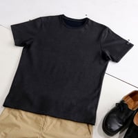 HOFI-012 リネンコットンモンスターオンスＴシャツ：チャコール