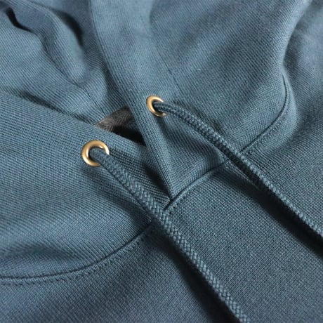 HOFI-035 [HOODIE] reboot vintage code.02：ティールブルー