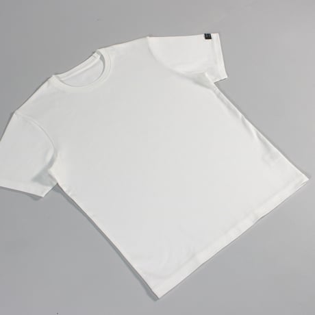 HOFI-021R オーガニック超長綿 タック襟Ｔシャツ：ホワイト