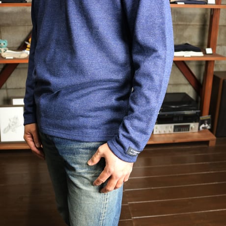 HOFI-016 リネンウールモンスターオンス 長袖Ｔシャツ：ブルー