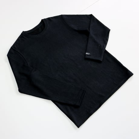 HOFI-016 リネンウールモンスターオンス 長袖Ｔシャツ： ブラック