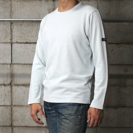 HOFI-049［モンスターオンス］リネンウール長袖Ｔシャツ：ミスト