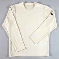HOFI-049［モンスターオンス］リネンウール長袖Ｔシャツ：アイボリー