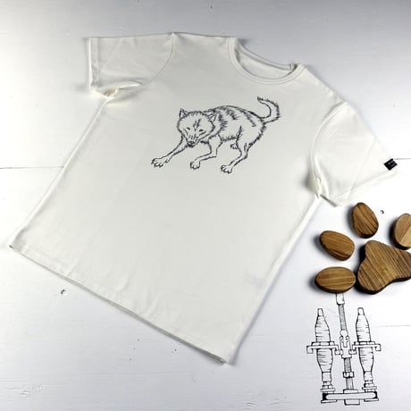 HOFI-028 ペンアートＴシャツ：30. ニホンオオカミ