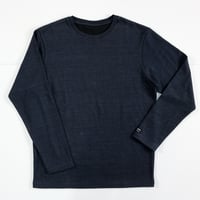 HOFI-016 リネンウールモンスターオンス 長袖Ｔシャツ：ダークネイビー