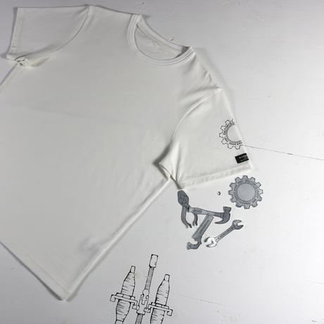 HOFI-028 ペンアートＴシャツ：40. 袖 ハグルマ