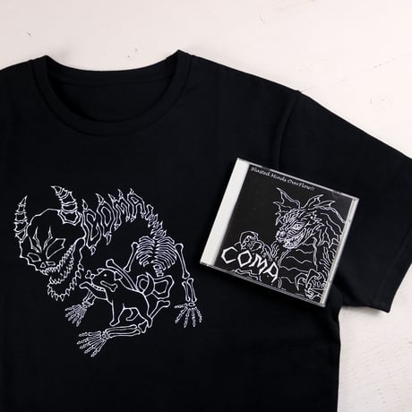 HOFI-028 ペンアートＴシャツ：9. COMA (dog+bone)