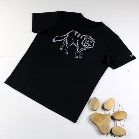 HOFI-028 ペンアートＴシャツ：31. ハイイロオオカミ