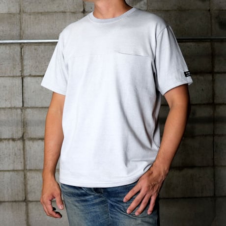 HOFI-019 インド超長綿 シームポケットＴシャツ：グレー