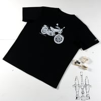 HOFI-028 ケシゴムハンコＴシャツ：ビンテージバイク