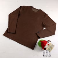 HOFI-016 リネンウールモンスターオンス 長袖Ｔシャツ： ブラウン