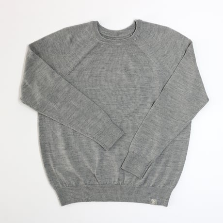 【亜麻色雑貨店】AZ-02-003 ウールリネンプルオーバー：Grey レディース