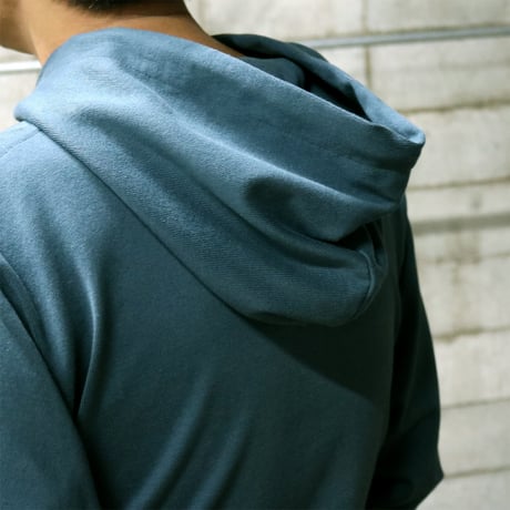 HOFI-035 [HOODIE] reboot vintage code.02：ティールブルー