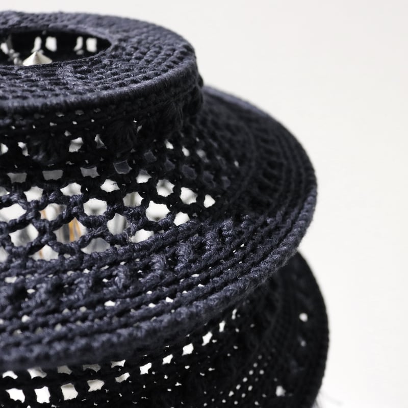 Double virtue】hand-knit lamp shade：ネイビー | 東大阪繊