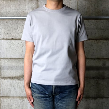 HOFI-021 オーガニック超長綿 タック襟Ｔシャツ：グレー