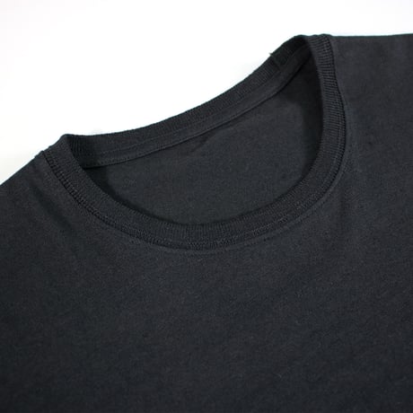 HOFI-052 リネンコットン強撚Ｔシャツ：ブラック