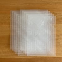 ペットボトル型押しクリアファイル（10部セット）