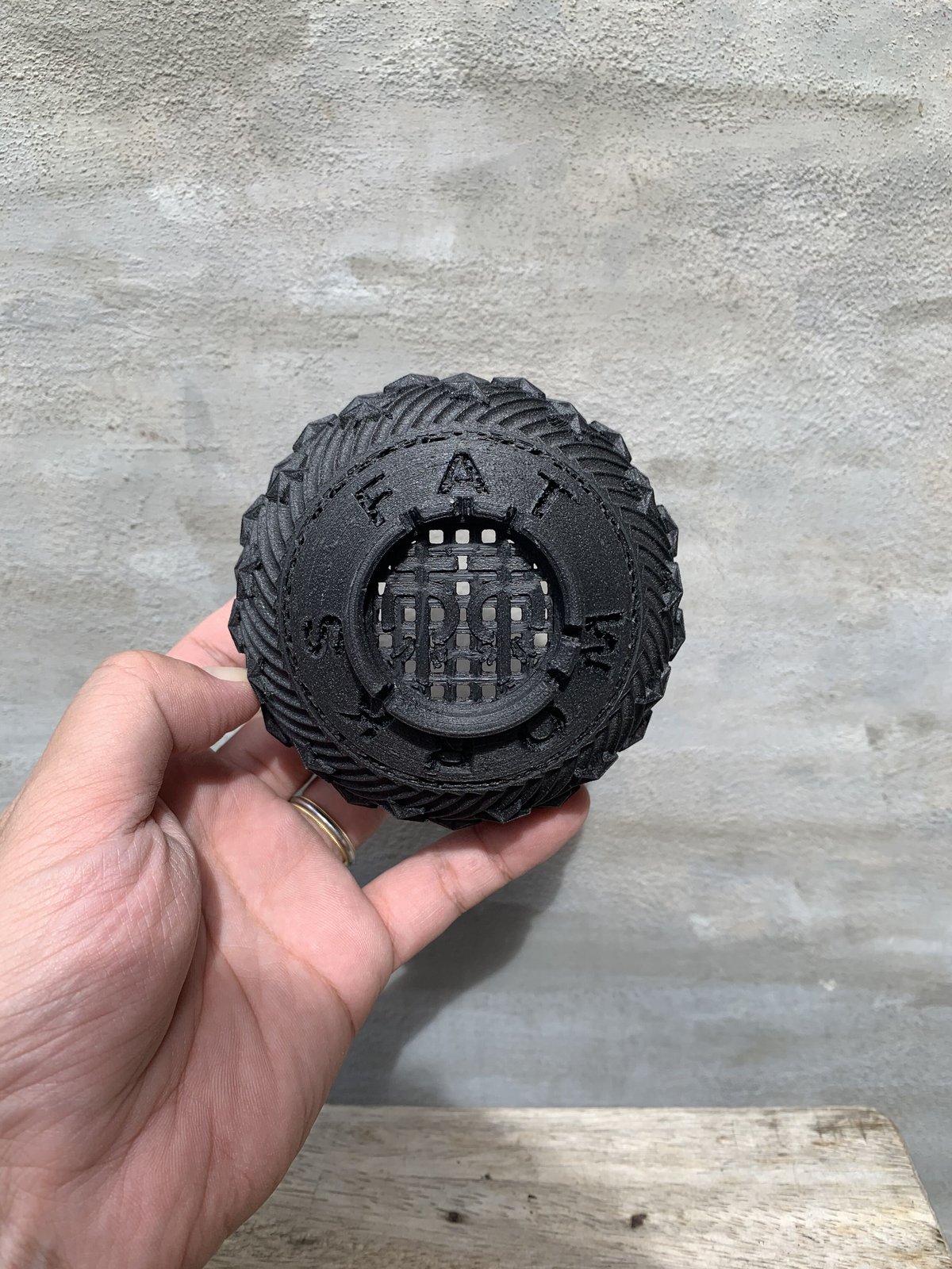 鉢】 Fat Works 3Dプリンター鉢 star bowl S size ブラック ホワ