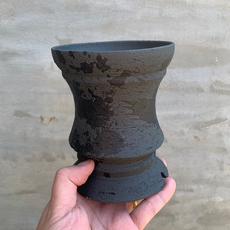 【タク】陶器植木鉢 作家鉢 2点セット ハンドメイド 塊根植物 A-568 タク様専用】陶器植木鉢 作家鉢 2点セット ハンドメイド 塊根
