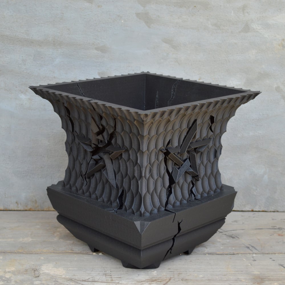 鉢】 Fat Works 3Dプリンター鉢 Star Pillar < XXL > siz 鉢】 Fat Works 3Dプリンター鉢 Star Pillar < XXL > siz
