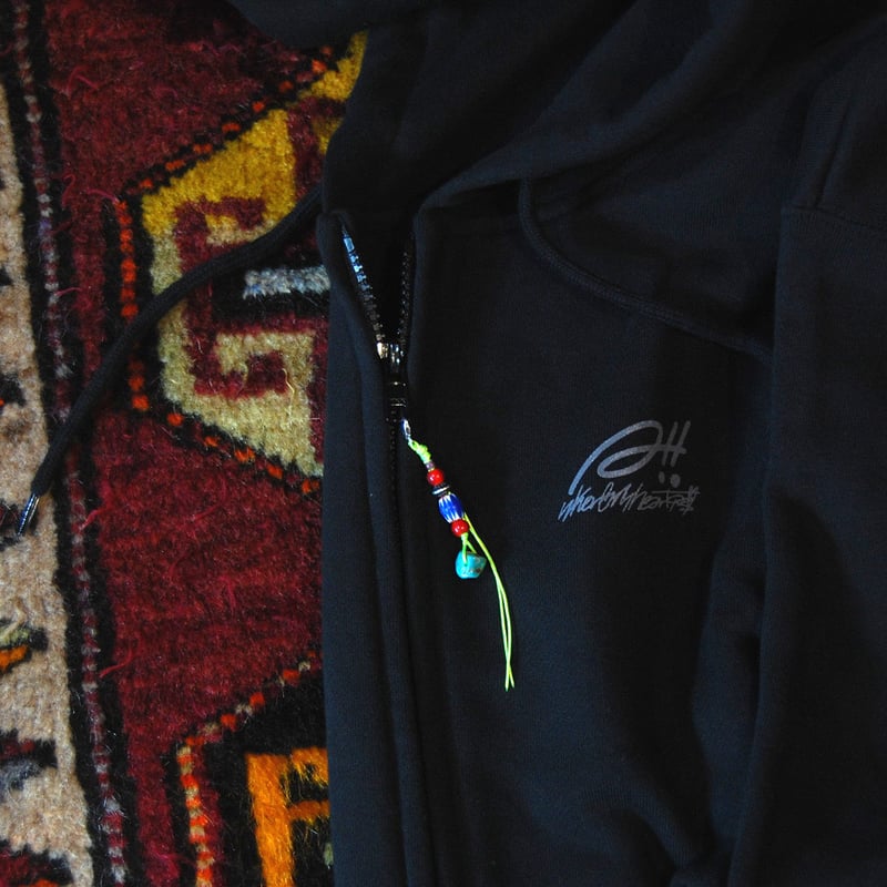 限定！チャーム付き 】 ZIP UP スウェット パーカー