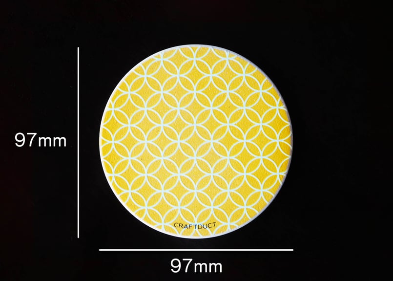 HICACOS DENTO 蓄光する珪藻土トレーコースター【伝統文様】 | 三島大