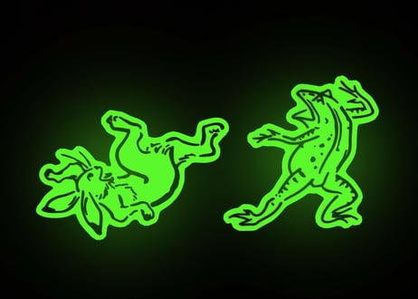 HICASEAL GIGA　蓄光ステッカー【鳥獣戯画】