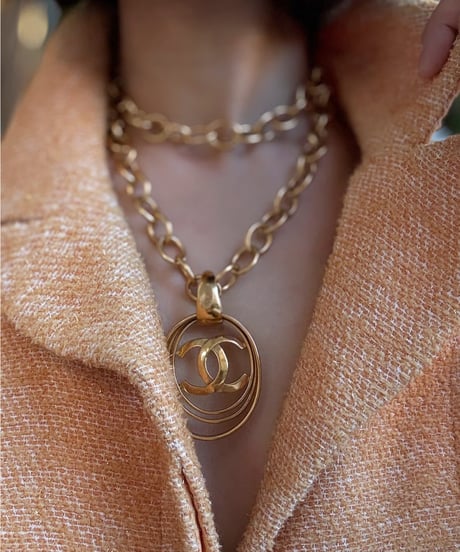 90s vintage CHANEL long necklace