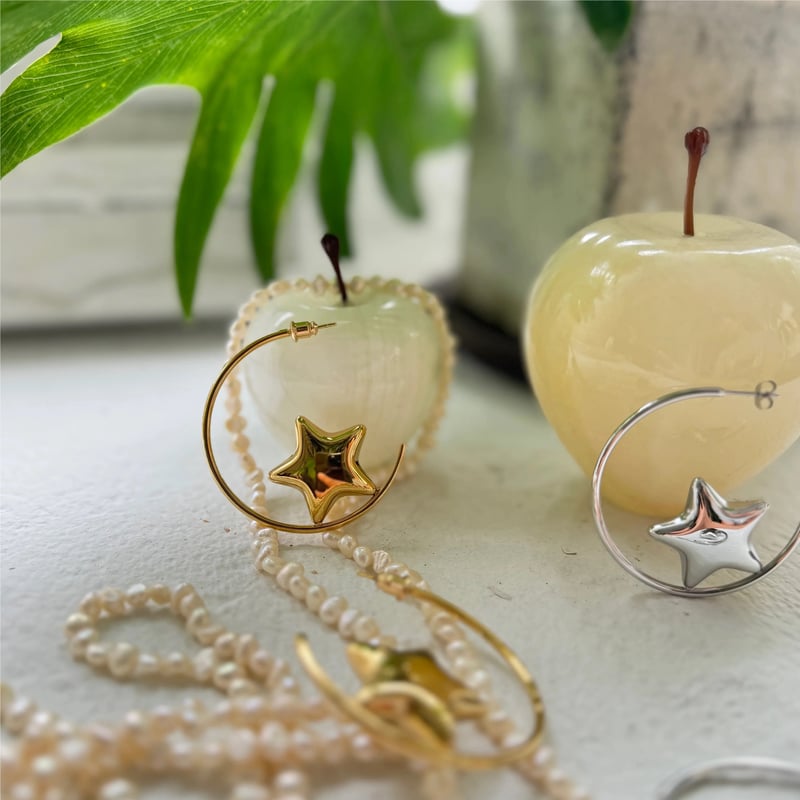 スターフープピアス | mamaguitar