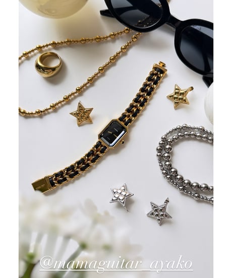 キルティングスターピアス⭐︎