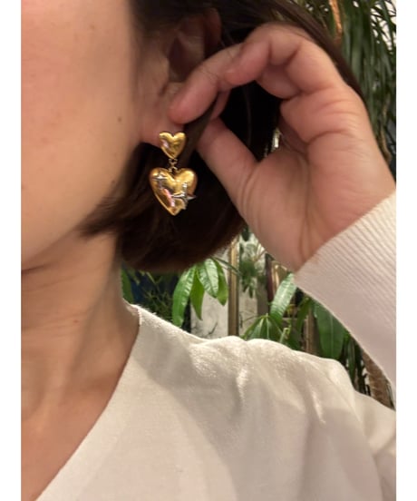 ハートin スターピアス