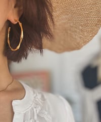 バンブーフープピアス