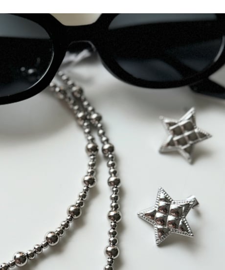 ランダムボールチェーンネックレス　stainless steel