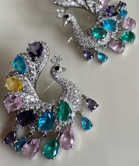 レインボーピーコックピアス