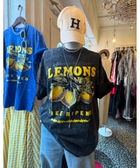 ビビットレモンプリントTシャツ