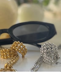 ボールフープピアス　シルバー＆ゴールド