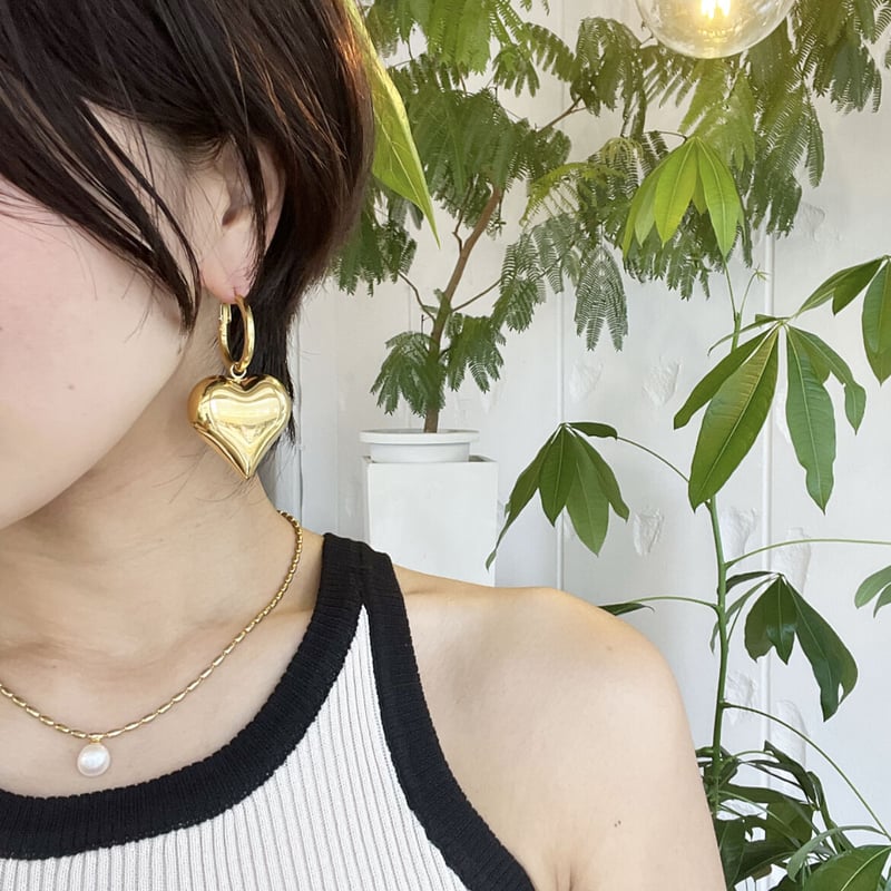ビックハートピアス❤︎ゴールドandシルバー | mamaguitar ビックハートピアス❤︎ゴールドandシルバー | mamaguitar