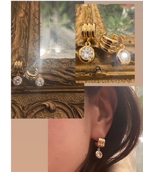 ジルコニアワンポイントピアス