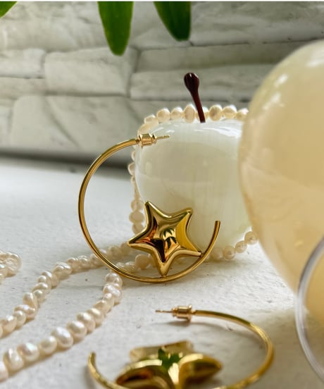 スターフープピアス