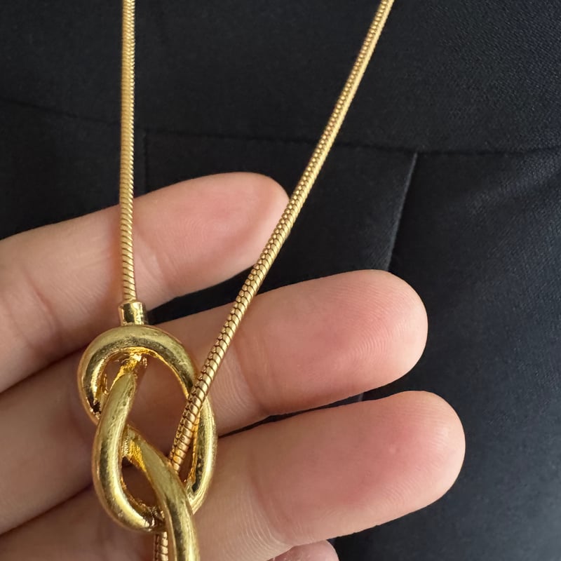 ロングチェーンネックレス gold＆silver | mamaguitar