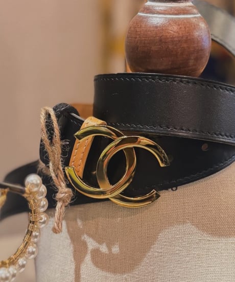 vintage CHANEL belt リバーシブル
