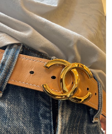 vintage CHANEL belt リバーシブル