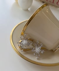ジルコニアクリアスパークピアス