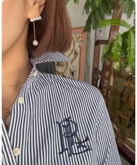 チェーンパールピアス