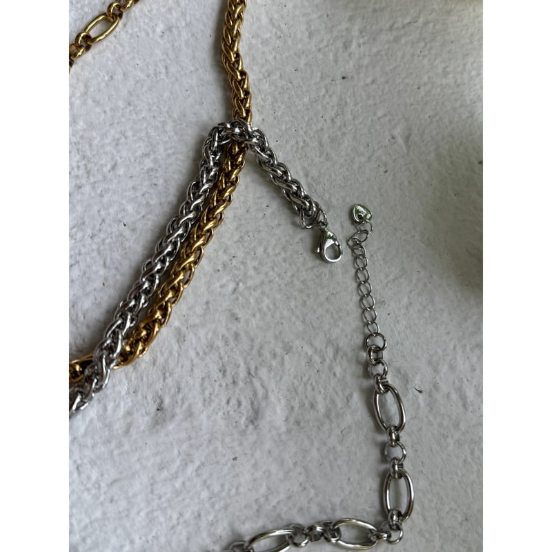 ミックスチェーンネックレス gold ＆シルバー | mamaguitar