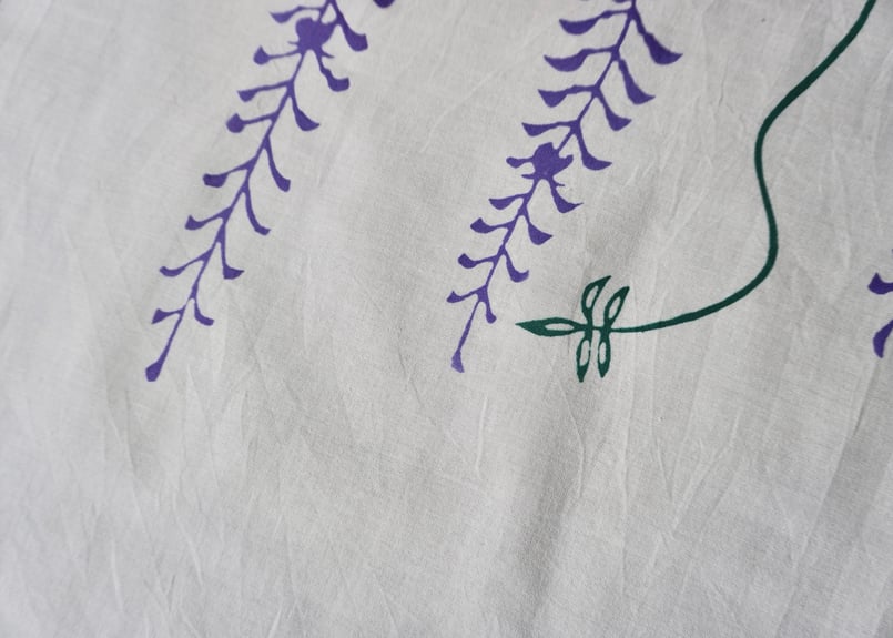 長尺てぬぐい 〈藤娘〉 | SHINEDOZOME